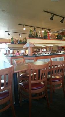 Dining room buffet tables.