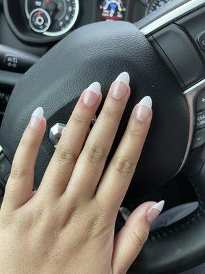 Acrylic French tip