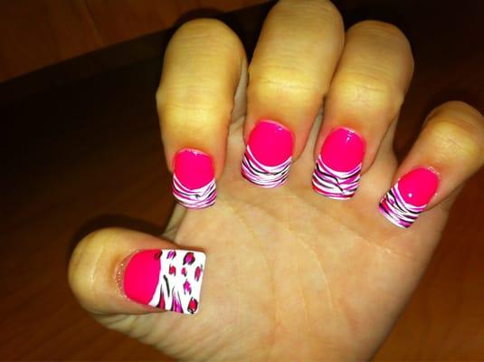 My nails done by angel tips in Manorvile