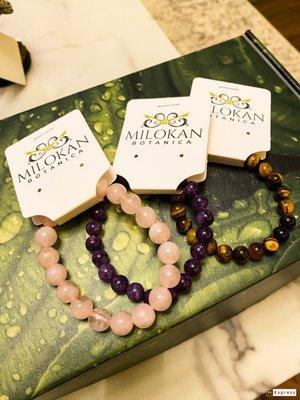 Rose quartz bracelet  tigers eye bracelet !