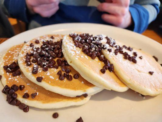 Chocolate chip pancakes