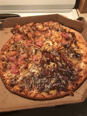 The worst pizza I've ever had, thanks dominos!!