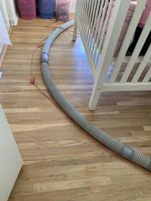 Pipe that has all the filling for the attic