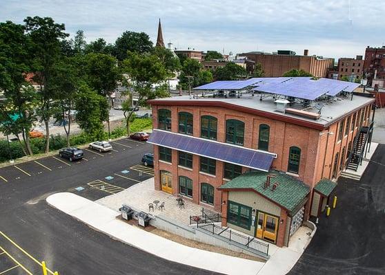 Commercial Solar PV array installed by Northeast Solar. northeast-solar.com