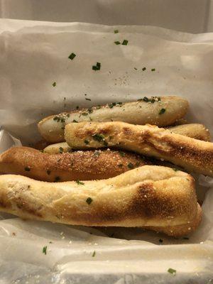 Perfectly doughy breadsticks