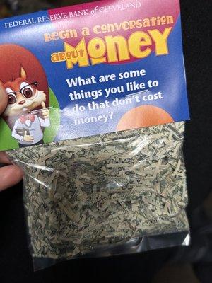 Shredded money