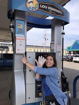 New Pumps and Pump Gloves so you never have to get your hands dirty while pumping gas