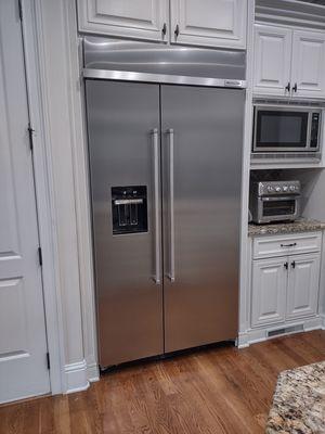 42" Professional Built In Refrigerator completeted.