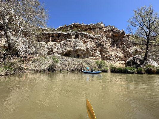 Kayak down the river.