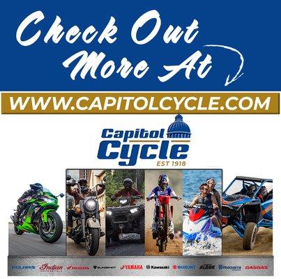 Dealer for: Polaris, Indian Motorcycle, Slingshot, Honda, Yamaha, Suzuki, Kawasaki, KTM, GASGAS, Husqvarna Motorcycles, STARK, and SSR.