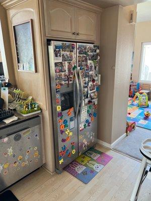 Refrigerator delivered and installed on one day