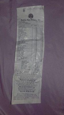 Receipt says We will gladly exchange any unopened item with original receipt. I paid for this. I will get my exchange dollar for dollar.