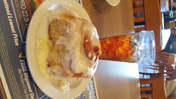 Huge cinnamon roll