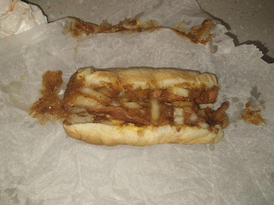 Bacon Chili Cheese Dog