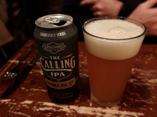 Boulevard The Calling Imperial IPA, 8.5% ABV.