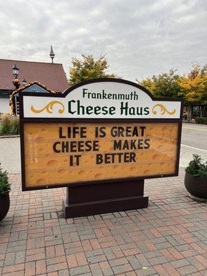 Life is great. Cheese makes it better.