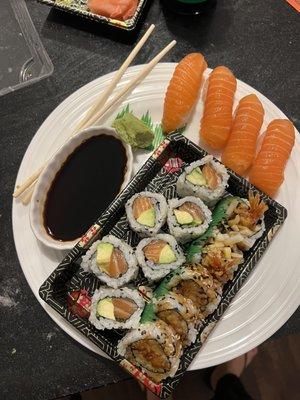 21. Shrimp Tempura Roll, 10. Salmon Avocado Roll, Salmon Sushi