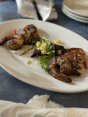 Grilled gulf shrimp appetizer