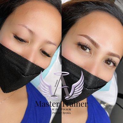 Ombré powder eyebrows