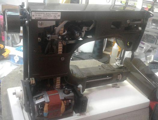 Classic Husqvarna sewing machine in for Service