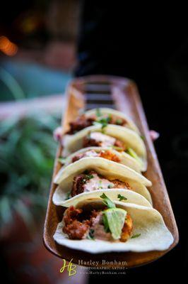 Mini Fried Fish Tacos with Chipotle Cream