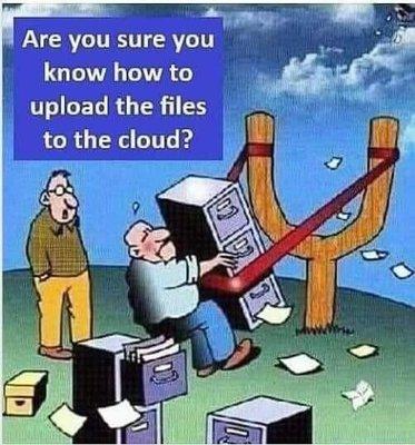 We can help, with backing up all your files.