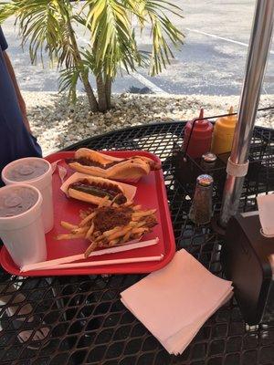 Hot dogs and chili cheese fries