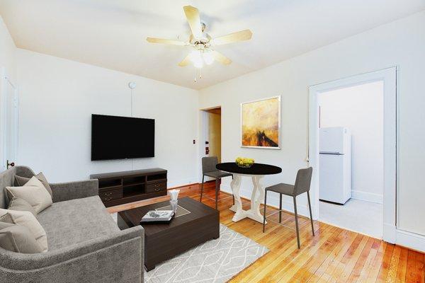 1818 Riggs Place Studio Apartments. Located in DuPont Circle DC