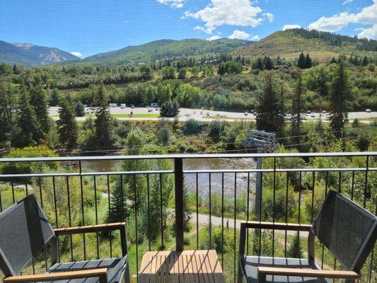 My balcony overlooked the river!