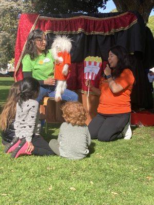 Puppet show at Virginia Avenue Park