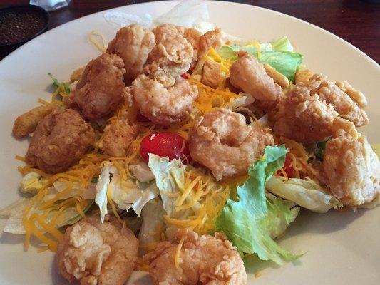 Fried Shrimp Salad