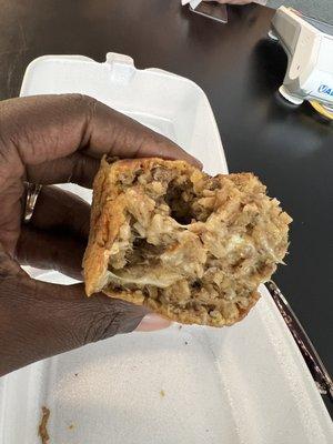 Pepper Jack Boudin Ball. So freaking delicious! Flavor bomb!