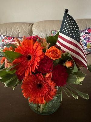 Beautiful bouquet they made for my colleague who proudly became a US citizen today!