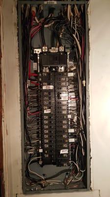 This is a fully loaded panel I installed,  it was definitely a challenge.