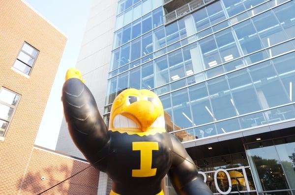 they had a huge blow-up Herky this year outside the 201 building (aka: Buzz)