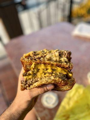 Father's Day Triple Patty Melt! This never gets old :)