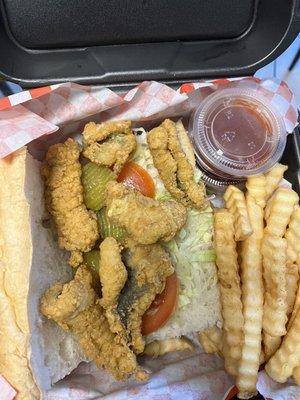 Catfish po boy combo