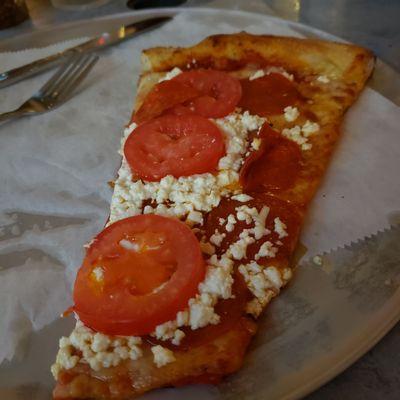 Pepperoni tomatoes feta cheese