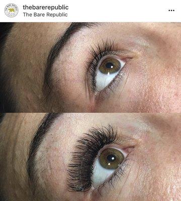 Volume lashes