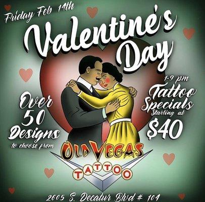 Valentine's day $40 Specials! Come by!! From 12-9pm!!!