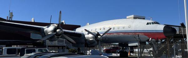 Plane adjacent to Diner