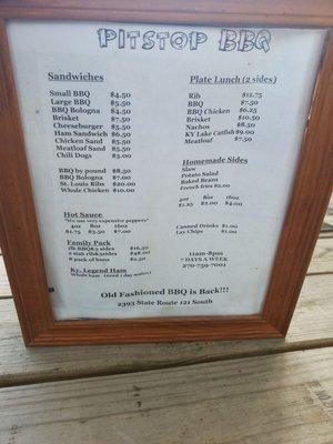 Menu.