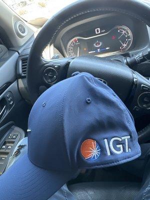 Embroidery on my dri fit hat for work