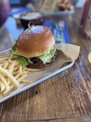 Classic burger with avocado