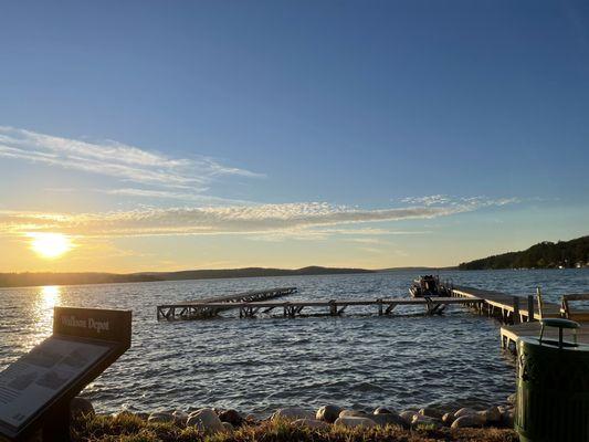 Sunset Lake view