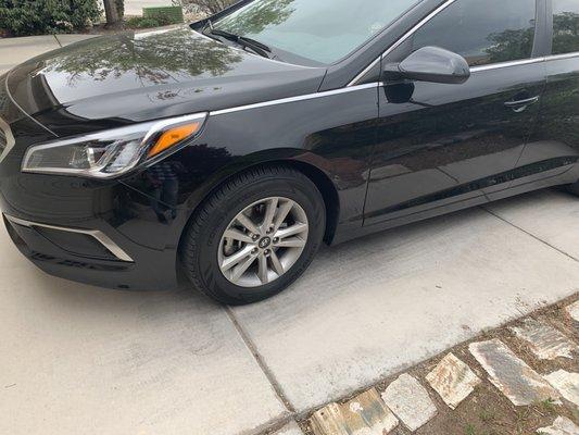 Car after being repaired by Desert Auto Body