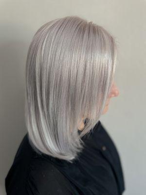 Going Silver - platinum blonde.