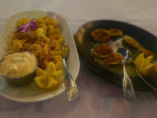 Crispy Calamari and Baked Clams