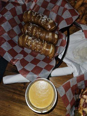 Pretzel and Beer Cheese (extra cup of cheese)