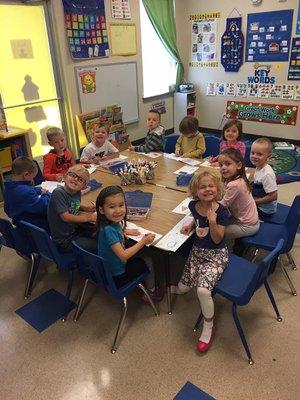 Our Pre-K program is a hit with kids.  They get prepared for kindergarten both academically and socially.